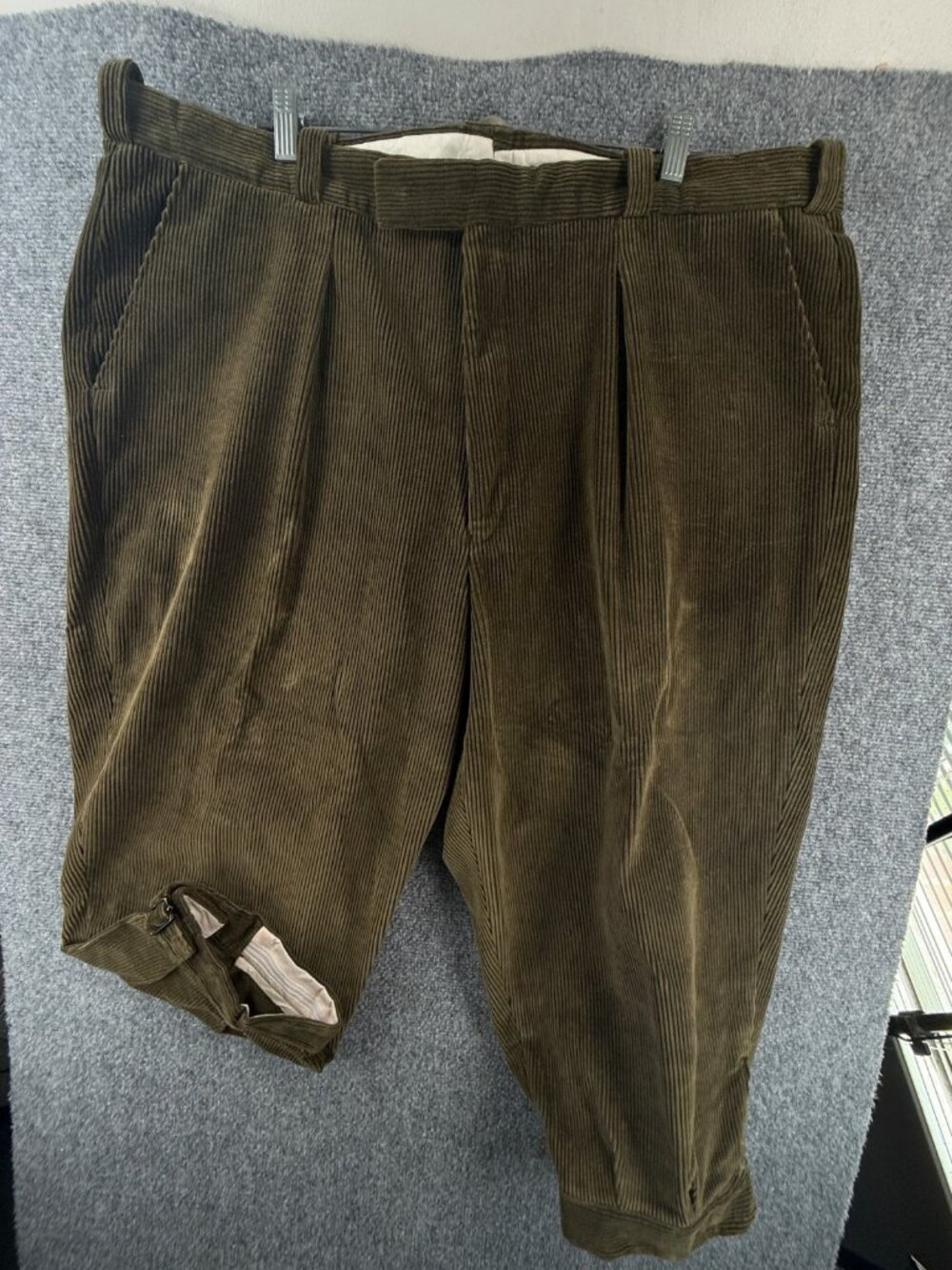 VTG Orvis UK Made Corduroy Pants Soft Size 44 Trouser Green Men ACTL 42X22